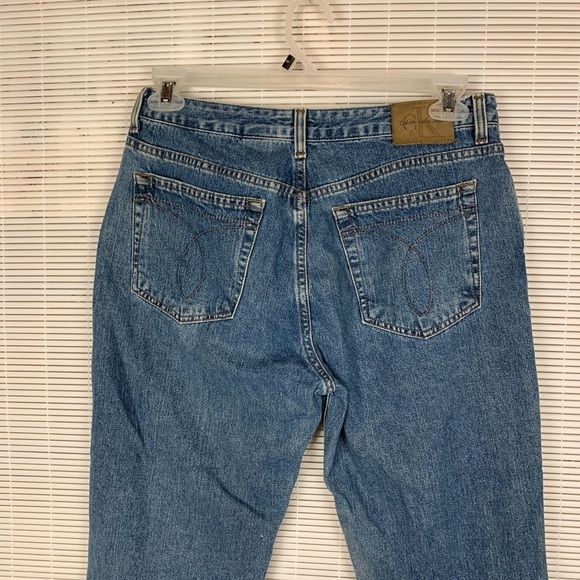 Calvin Klein vintage wash woman’s jeans high rise boot cut medium wash size 11 - Picture 5 of 9